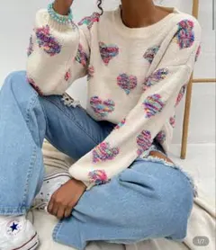 SHEIN ハート ニット