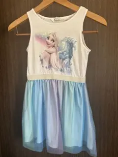エルサ プリント ノースリーブワンピース　H &M １３０センチ