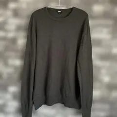 UNIQLO ダークグレー クルーネックセーター M