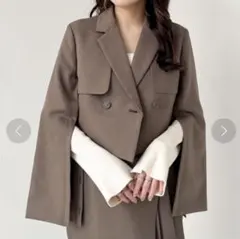 Heather DesignTailoredJacket ジャケット ブラウン