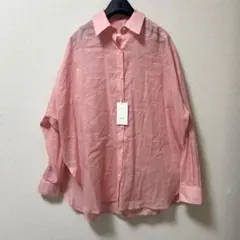 新品　NICE CLAUP LARUTA ラミーコットンビッグシャツ