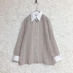 【Lady Clover】ISETAN TOKYO 総柄シアーシャツ (72)