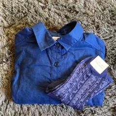 シャツワンピースとソックス　２点セット