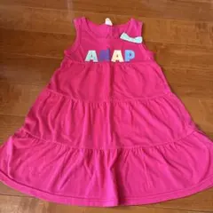 ANAP ノースリーブ ティアードワンピース ピンクのサムネイル
