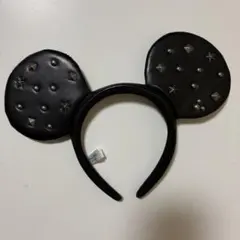 スタッズ付きミッキーマウス耳カチューシャ