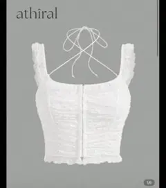 SHEIN レース ルーチェド レースアップタンクトップ