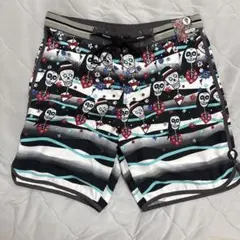 69 SLAM スカルデザイン ボードショーツ 34 サイズ