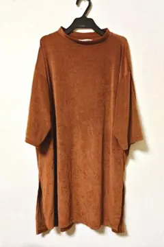 RADIATE ラディエイト 七分袖チュニックワンピース ベロアワンピース 美品