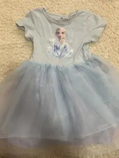 H&M エルサ チュニックワンピース 水色 半袖