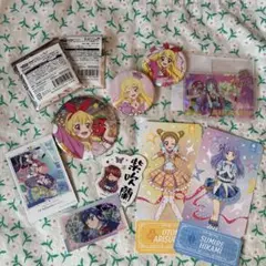 アイカツ！グッズまとめ売り 缶バッジ キーホルダーなど