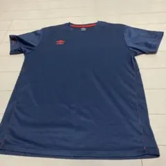 umbro アンブロ 半袖 プラクティスシャツ ネイビー レッド