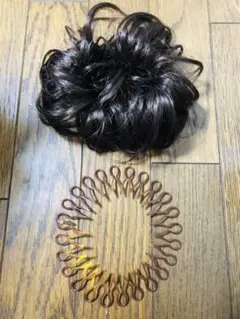 ウィッグ つけ毛 ダークブラウンのサムネイル