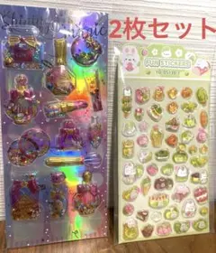 キラキラコスメシールとドロップシールセット