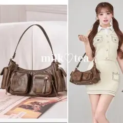 新品タグ付き未開封 Darich ダーリッチ DDレザーハンドルバッグ ブラウン