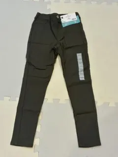 GU kids エクストラストレッチカラーレギンスパンツ　カーキ