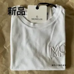 MONCLER ▪︎ホワイト刺繍ロゴ Tシャツのサムネイル