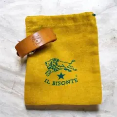 IL BISONTE イルビゾンテ レザーブレスレット キャメル