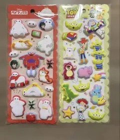 もっちりマシュマロシール　 ⭐︎ベイマックス•トイストーリー　２枚セット