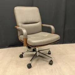 美品】カリモク デスクチェア エグゼクティブ ウッド 昇降式
