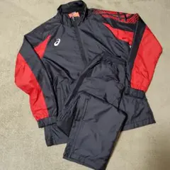 アシックス 裏トリコット ウインドブレーカー 上下 セット S