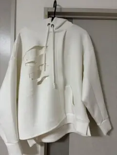 ぽんかん8 レイヤードパーカー　ホワイト