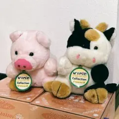 ヒロクンハウス⭐︎KIDS Collection ぬいぐるみ　豚と牛ヴィンテージのサムネイル