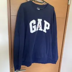 GAP original ロゴ スウェット トレーナー ネイビー 古着