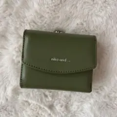 美品＊ニコアンド＊財布＊がま口＊グリーン＊緑