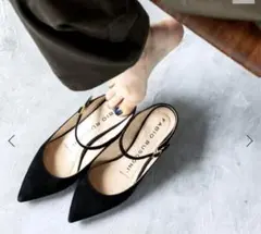 FABIO RUSCONI ストラップパンプス