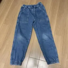ユニクロ　キッズ　デニムブルー イージーパンツ