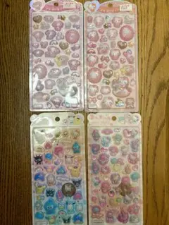 うるちゅるポップシール　サンリオ　4枚セット