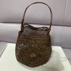 手付き花籠　竹細工　花瓶　花器　茶道具