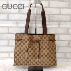 a2199 GUCCI【グッチ】バンブー GG柄 トートバッグ キャンバス - メルカリ
