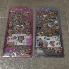 2種セット サンリオキャラクターズ ドロップジュエリーシール 日焼けキティ