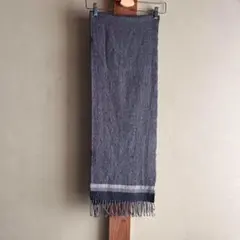 PSポールスミス　グレー フリンジ付き マフラー