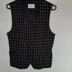 UNILADY チェック柄 ベスト事務服