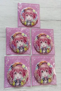 プロセカ はぴこれ 桃井愛莉 箔押し缶バッジ B 5点セット