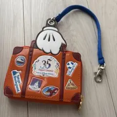 東京ディズニーリゾート 35周年記念 スーツケースパスケース