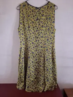 リゾートワンピ ZARA BASIC ノースリーブワンピース Lサイズ