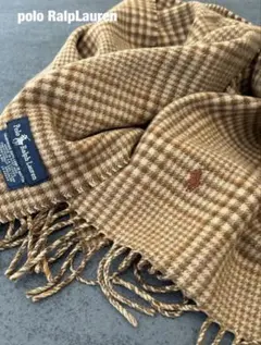 美品Polo Ralph Lauren ポロラルフローレン　ウールマフラー
