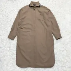【美品】フレッドペリー ロングワンピース ベージュ ストレッチ Mサイズ