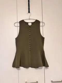 H&M オリーブグリーン タンクトップ S