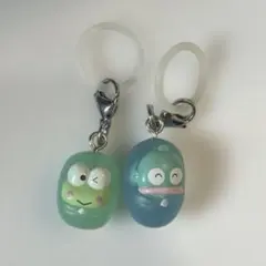 はぴだんぶい　めじるしアクセサリー　ソロキャンプ　けろけろけろっぴ&ハンギョドン