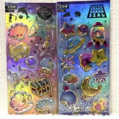 シャカシャカシール マリン 宇宙2シート