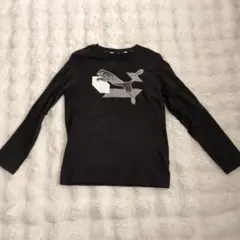 PUMA ブラック 長袖カットソー 160
