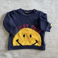 Smile トレーナー　ネイビー　90cm