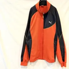 PUMA プーマ　ジャージ　オレンジ　スポーツウェア　XO　古着　大きめサイズ