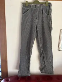 GU ヒッコリーストライプ ワークパンツ Sサイズ