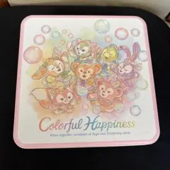 ディズニー　Duffy and Friends カラフルハピネス　空き缶
