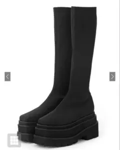 GRL グレイル ストレッチフラット厚底ロングブーツ　gd1586 新品未使用